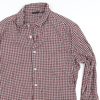 ASOS Mens Red Check   Button-Up Size M