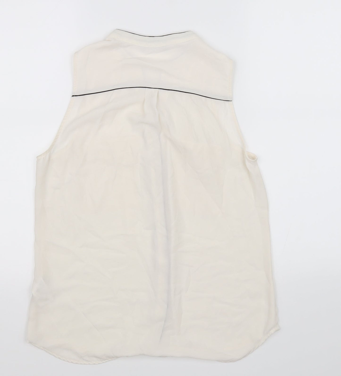 Womens UK Size 10 H&M White Basic Blouse