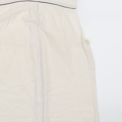 Womens UK Size 10 H&M White Basic Blouse