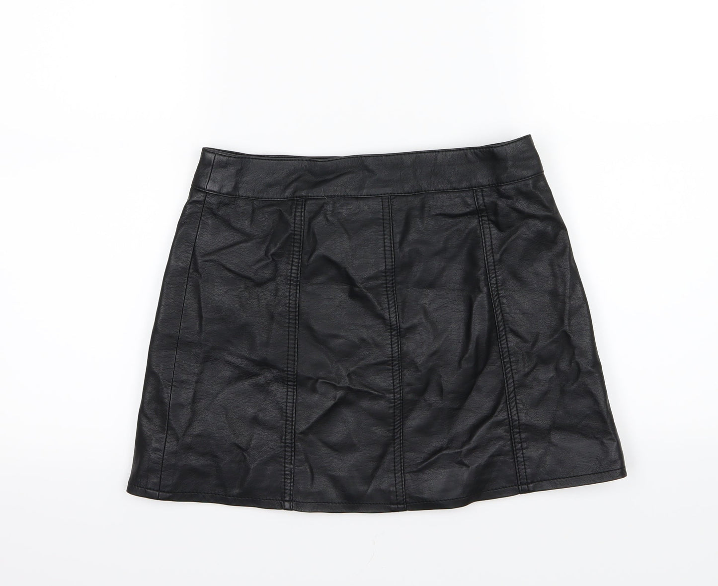 H&M Womens Black   A-Line Skirt Size 10