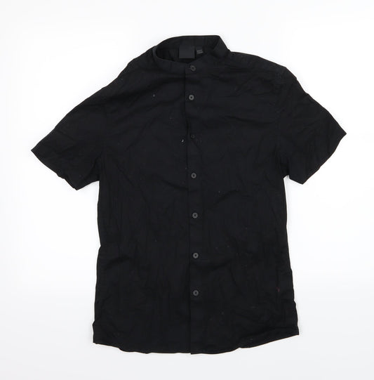 ASOS Mens Black  Woven  Button-Up Size S