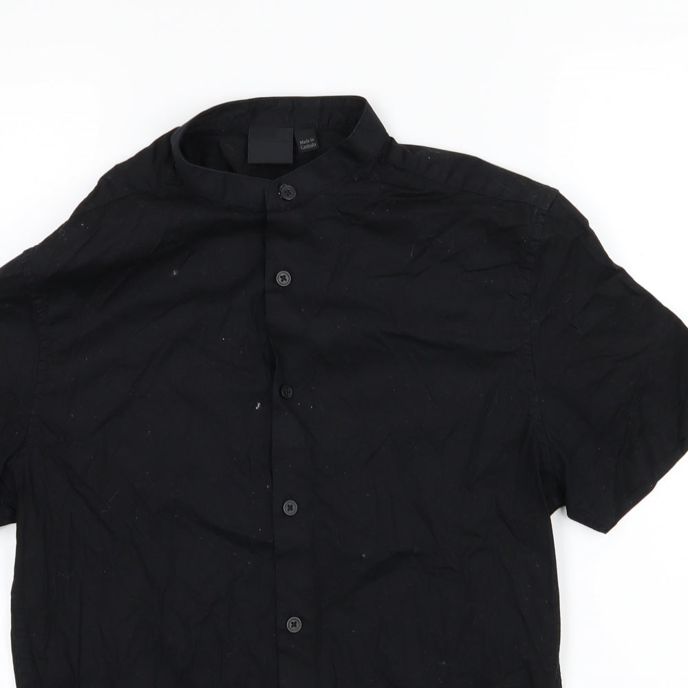 ASOS Mens Black  Woven  Button-Up Size S