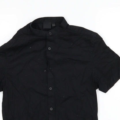 ASOS Mens Black  Woven  Button-Up Size S