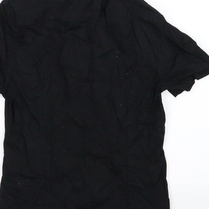 ASOS Mens Black  Woven  Button-Up Size S