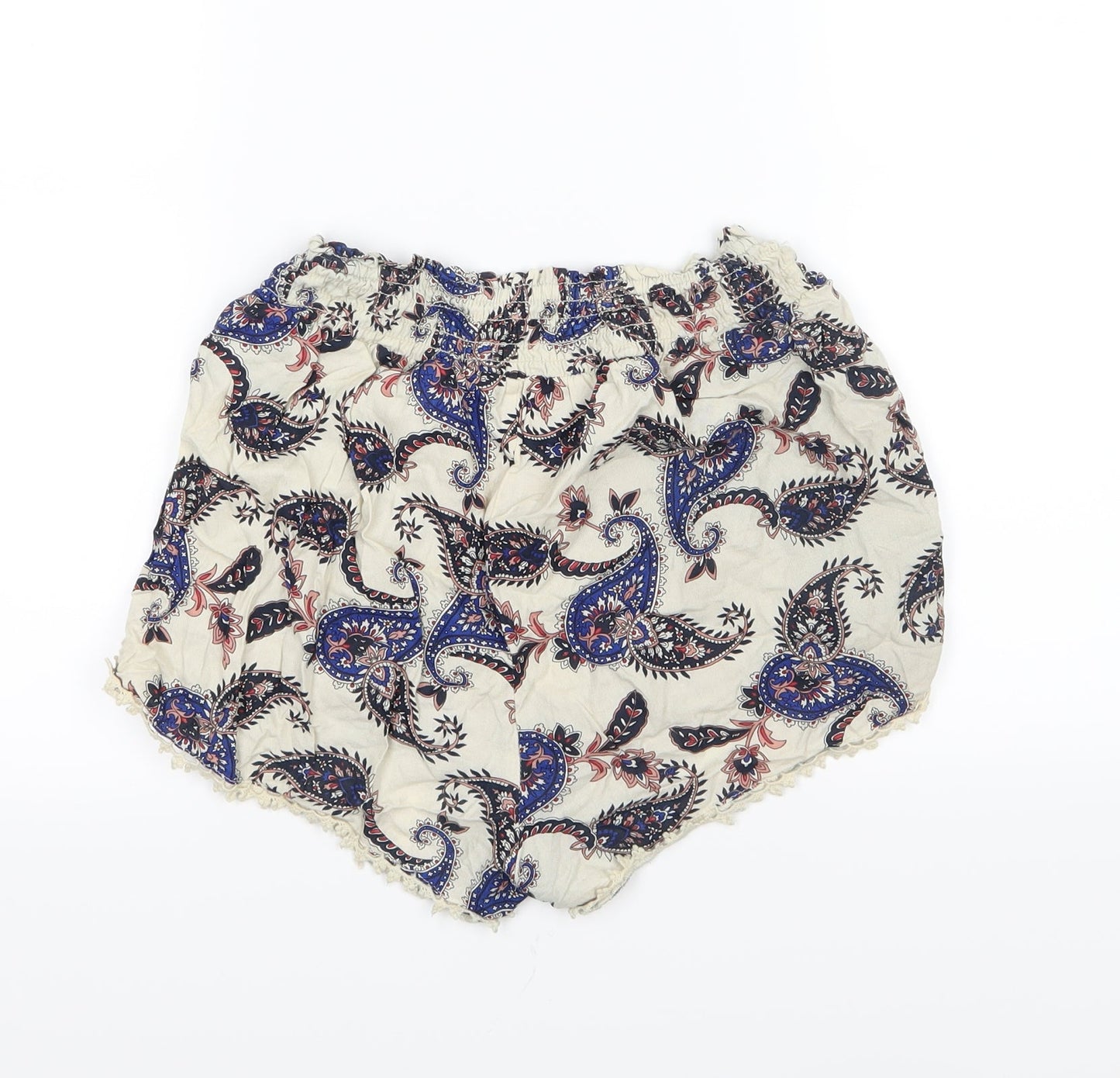 Primark Womens Multicoloured Paisley  Mom Shorts Size 4