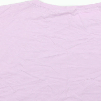 Divided by H&M Womens Purple  Jersey Basic T-Shirt Size L