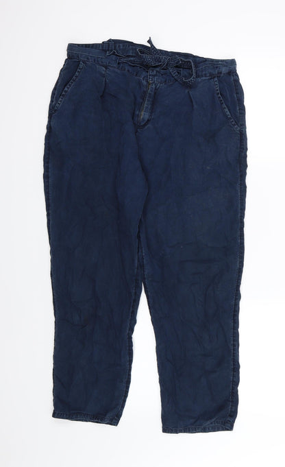 Jeanswear Womens Blue  Denim Straight Jeans Size 12 L24 in