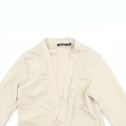 Boohoo Womens Beige   Jacket Coat Size 10