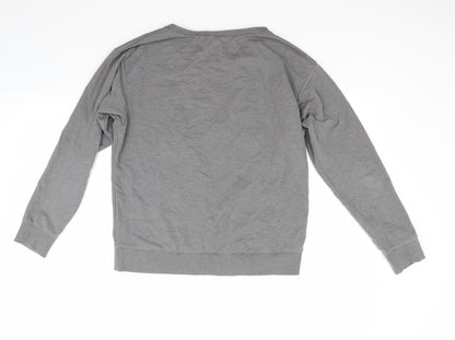 H&M Womens Grey   Pullover Sweatshirt Size S