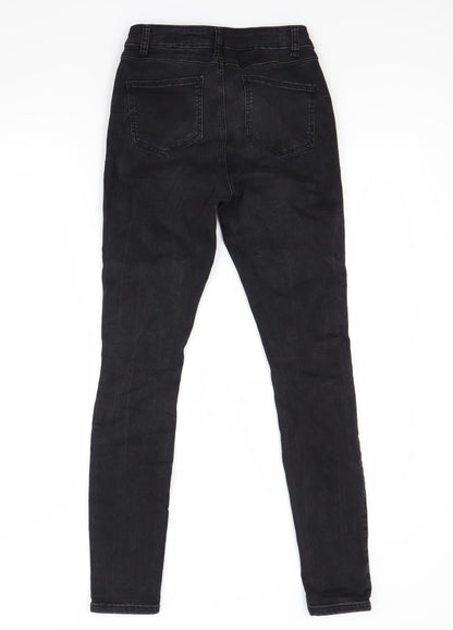 Primark Womens Black  Denim Skinny Jeans Size 6 L27 in