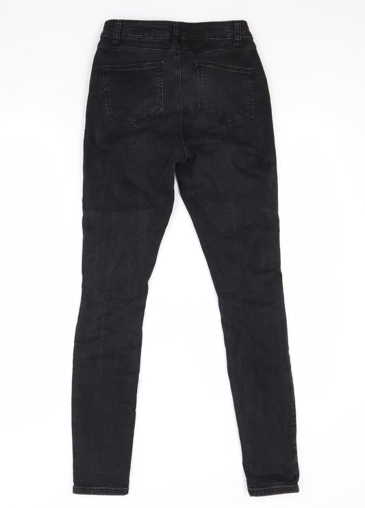 Primark Womens Black  Denim Skinny Jeans Size 6 L27 in