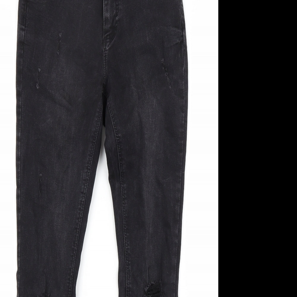 Primark Womens Black  Denim Skinny Jeans Size 6 L27 in