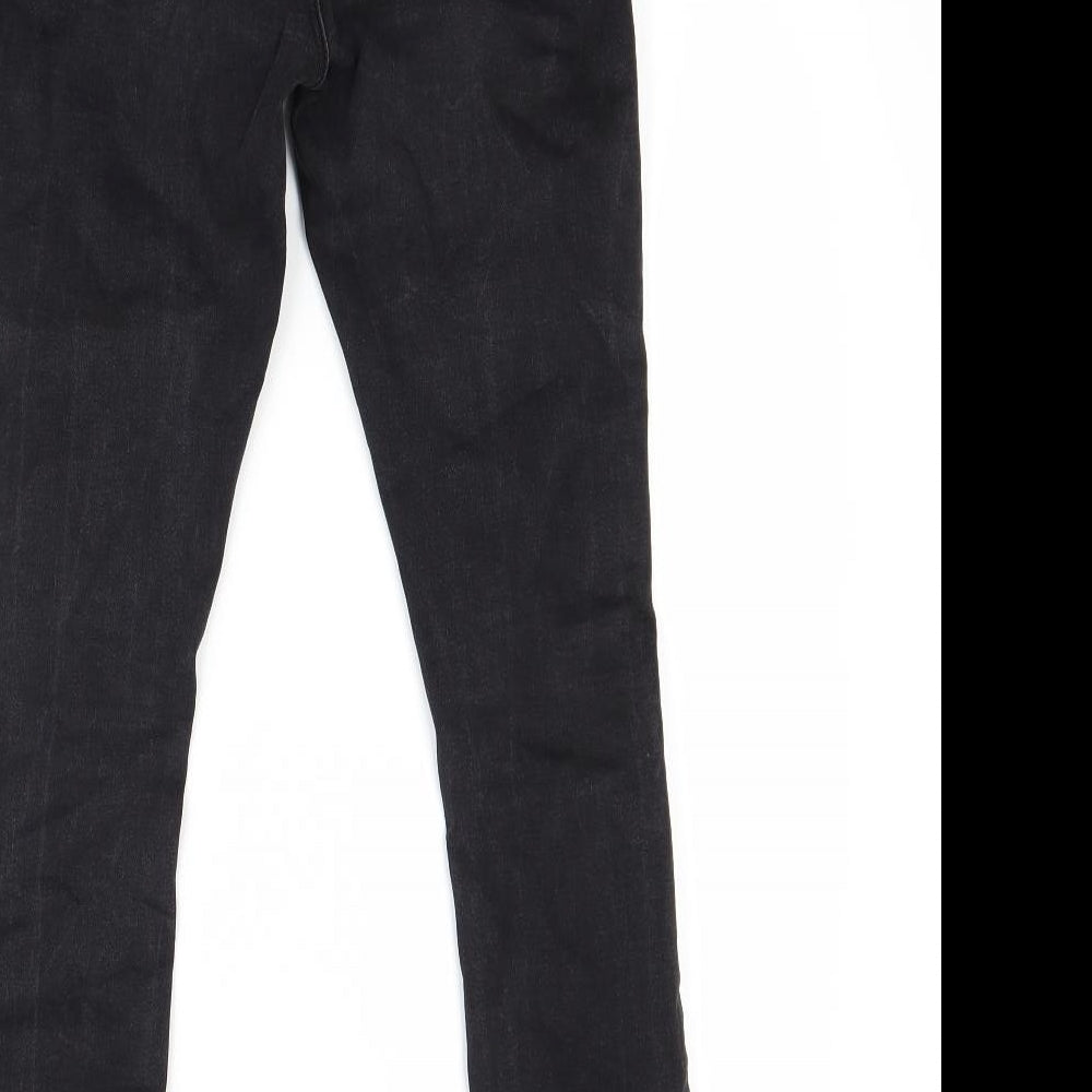 Primark Womens Black  Denim Skinny Jeans Size 6 L27 in