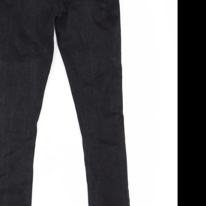 Primark Womens Black  Denim Skinny Jeans Size 6 L27 in