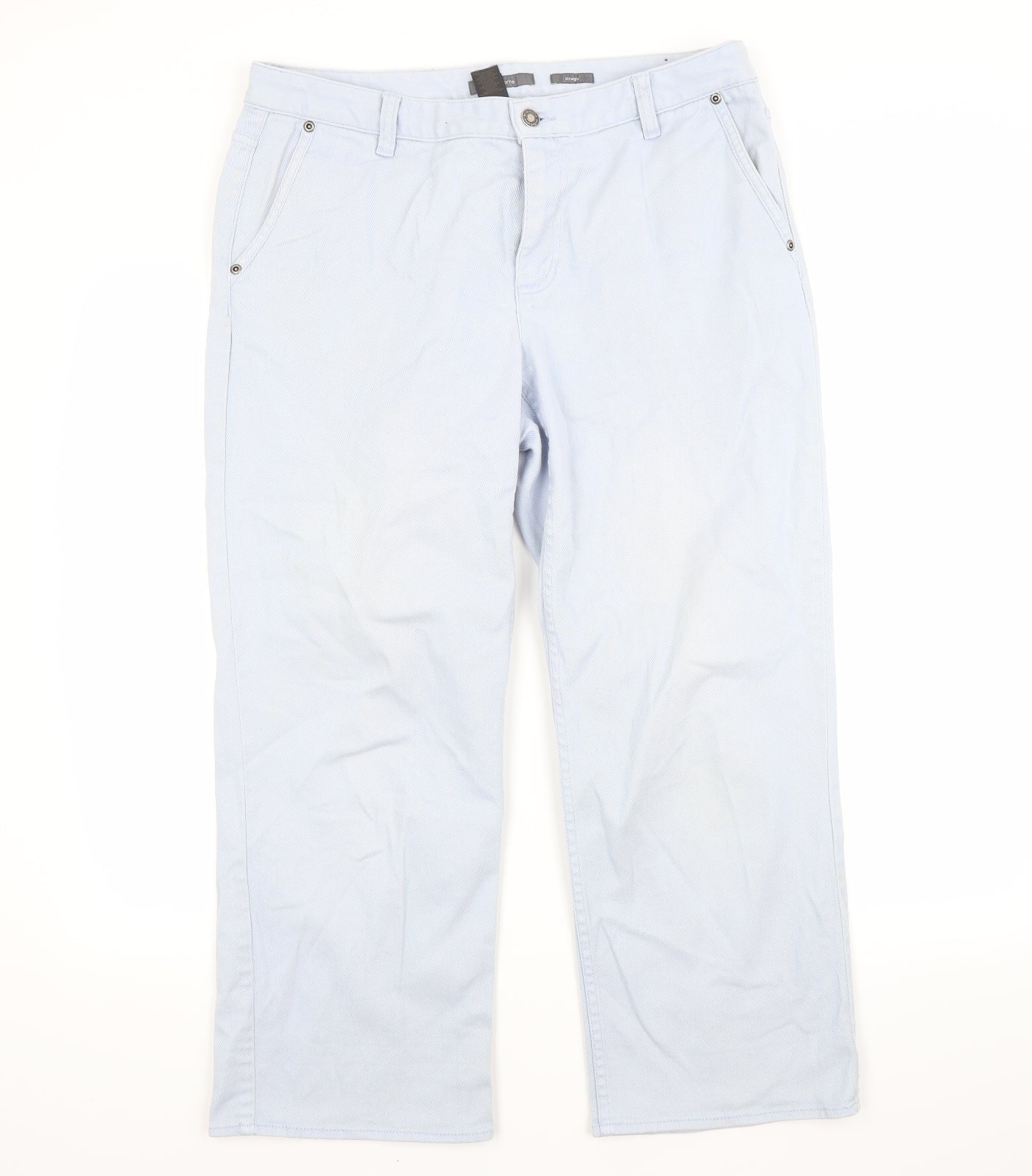 Liz Claiborne Womens Blue  Denim Straight Jeans Size 12 L23 in