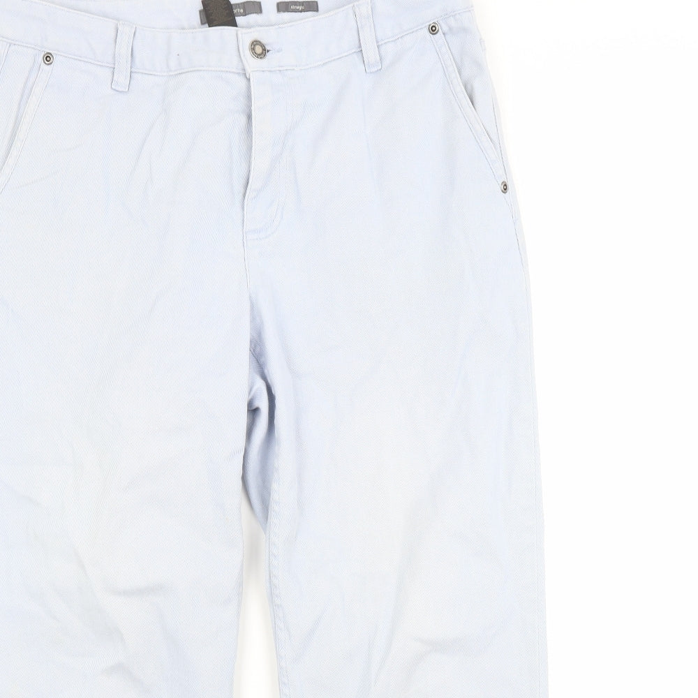 Liz Claiborne Womens Blue  Denim Straight Jeans Size 12 L23 in