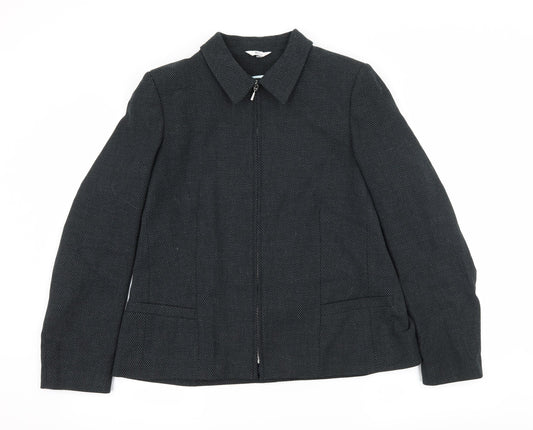 Klass Collection Womens Green Striped  Jacket  Size 18