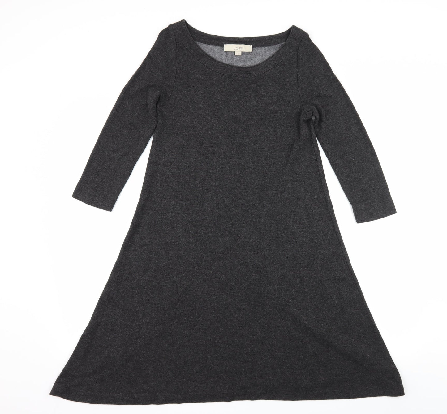 Ann Taylor Womens Grey  Jersey Skater Dress  Size XS