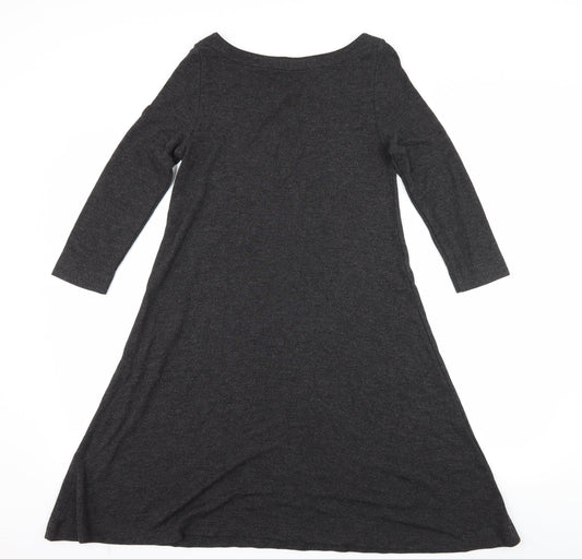 Ann Taylor Womens Grey  Jersey Skater Dress  Size XS