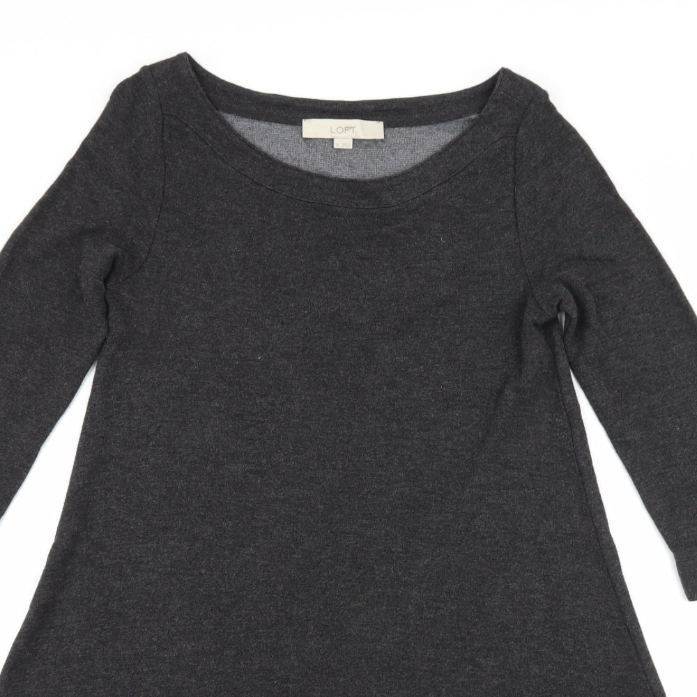 Ann Taylor Womens Grey  Jersey Skater Dress  Size XS