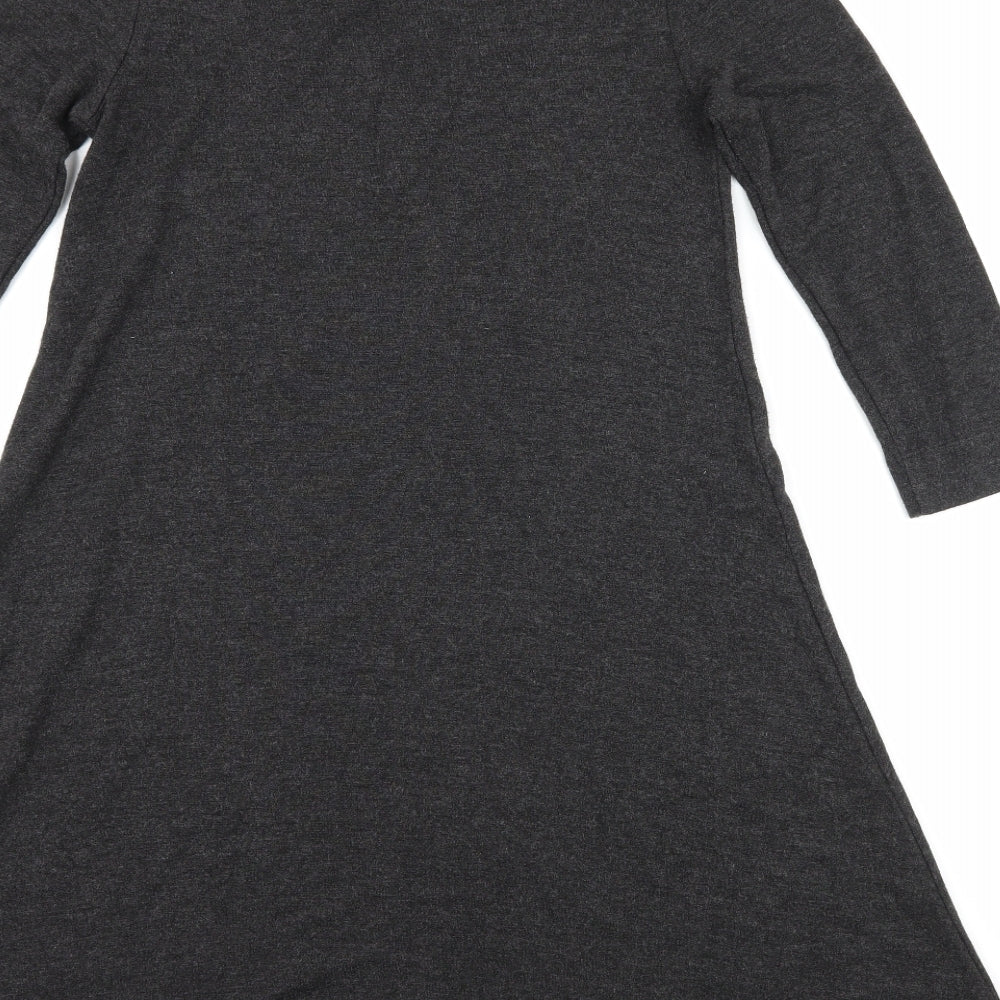 Ann Taylor Womens Grey  Jersey Skater Dress  Size XS