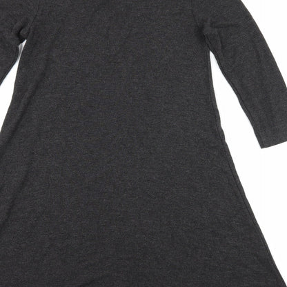 Ann Taylor Womens Grey  Jersey Skater Dress  Size XS