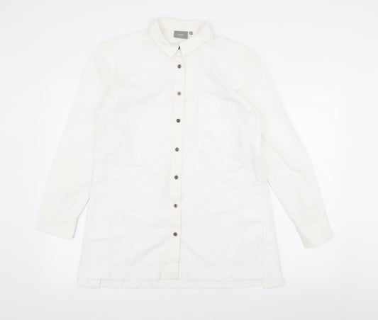 b.young Mens White    Button-Up Size M
