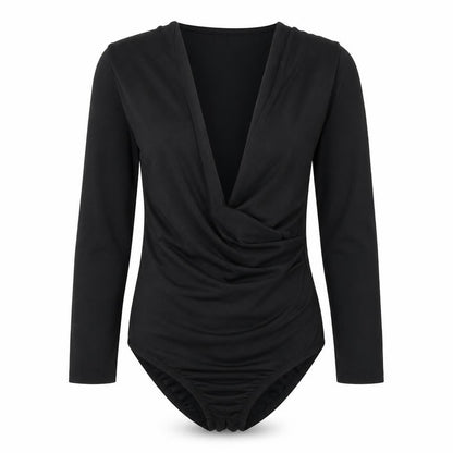 Womens UK Size 10 River Island One-Piece Black Bodysuit