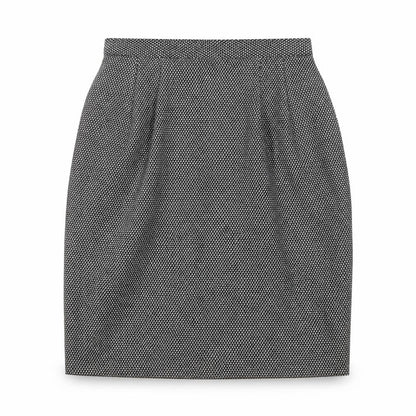 Gianni Womens Black Geometric  A-Line Skirt Size 6