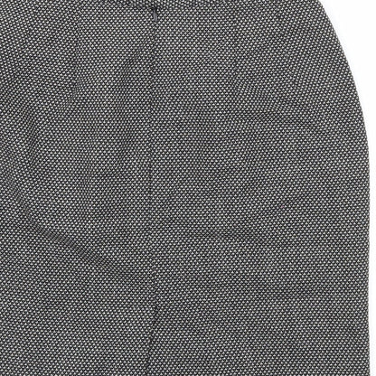 Gianni Womens Black Geometric  A-Line Skirt Size 6