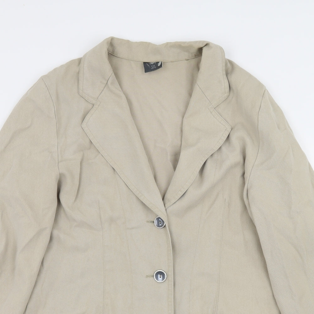 Pola Womens Beige   Jacket  Size 10