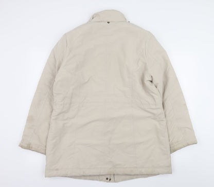 Womens UK Size 14 BHS Beige Quilted Coat
