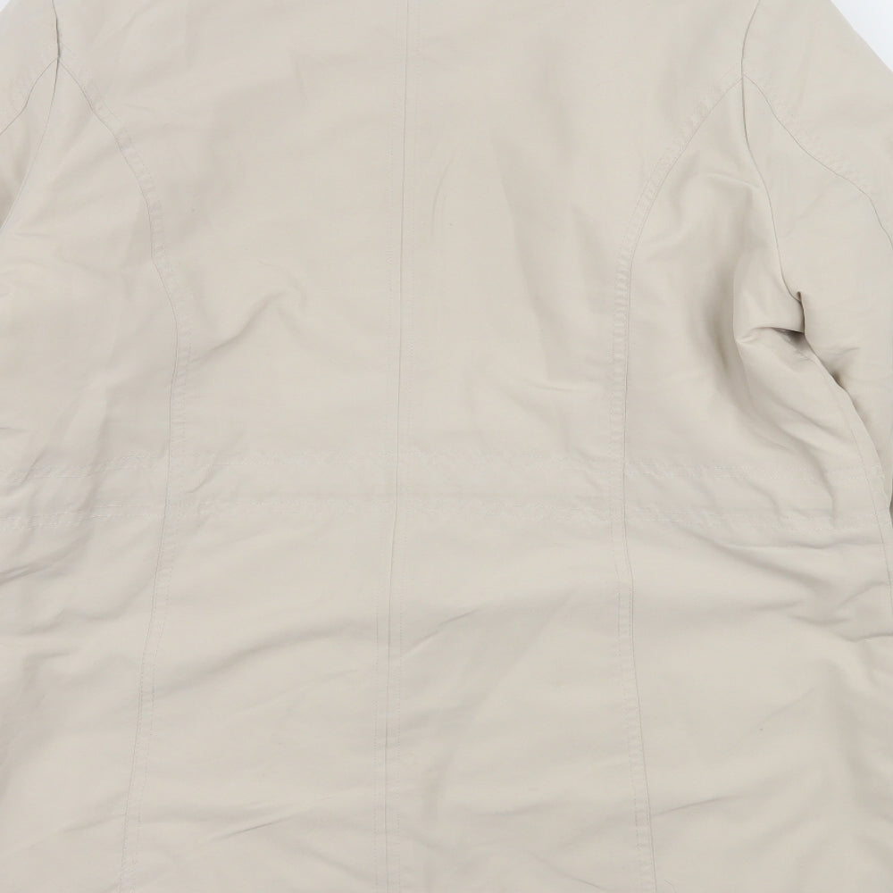 Womens UK Size 14 BHS Beige Quilted Coat