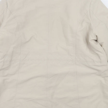 Womens UK Size 14 BHS Beige Quilted Coat