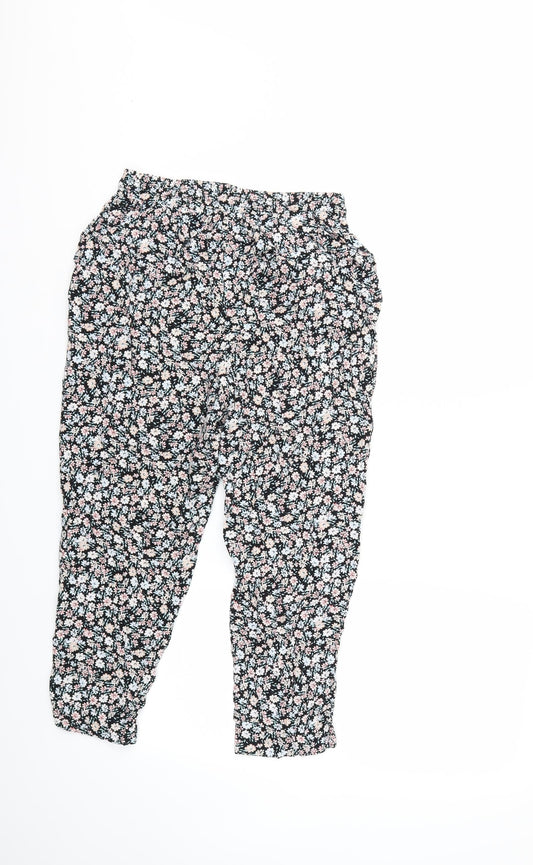 New Look Womens Pink Floral  Trousers  Size 8 L20 in