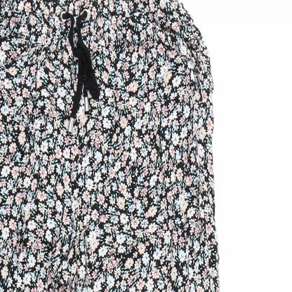 New Look Womens Pink Floral  Trousers  Size 8 L20 in