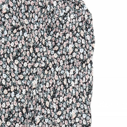 New Look Womens Pink Floral  Trousers  Size 8 L20 in