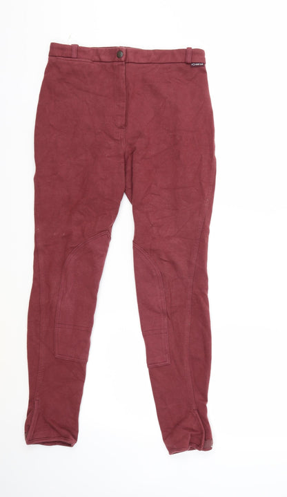 Womens UK Size 30 in Preworn Regular Fit  Red Trousers
