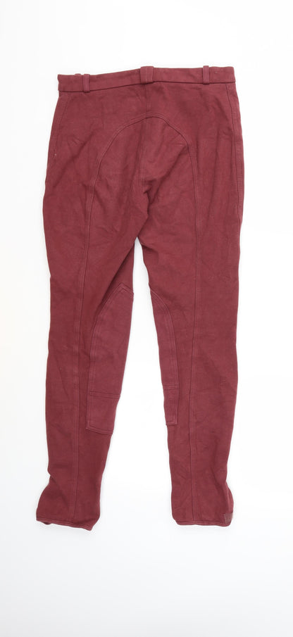 Womens UK Size 30 in Preworn Regular Fit  Red Trousers