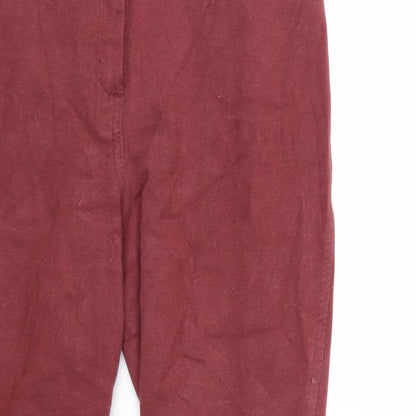 Womens UK Size 30 in Preworn Regular Fit  Red Trousers