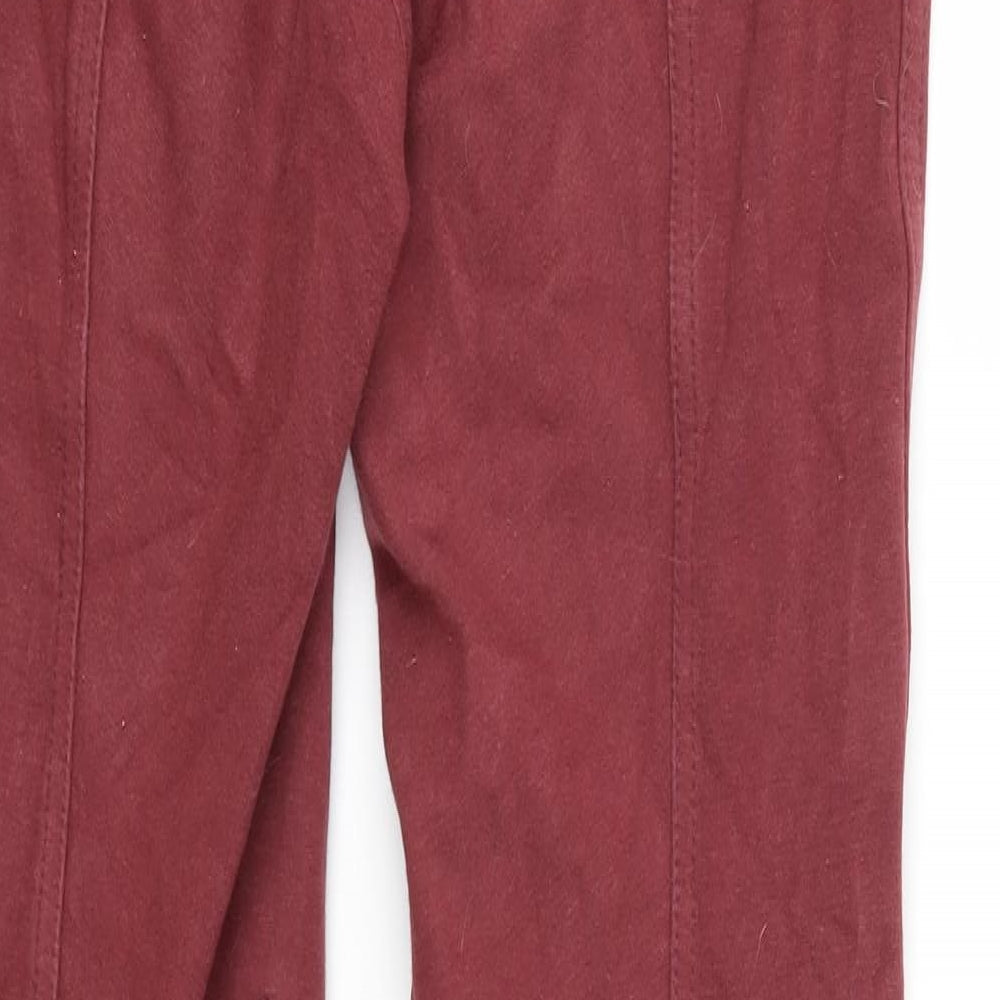 Womens UK Size 30 in Preworn Regular Fit  Red Trousers