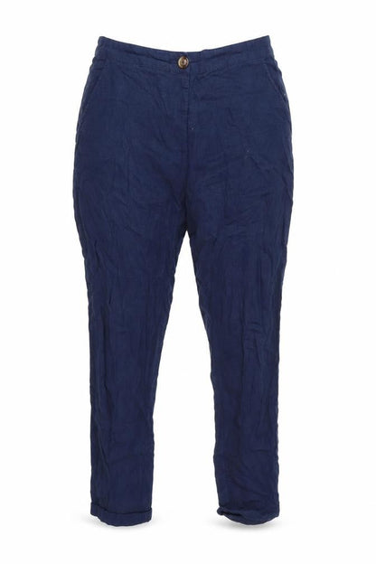 Womens UK Size 8 Peacocks Regular Fit  Blue Trousers
