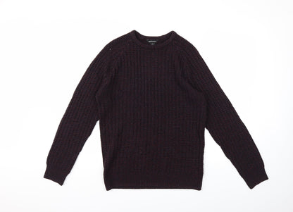 Cedarwood State Mens Red  Knit Pullover Jumper Size M