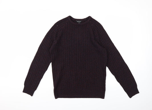 Cedarwood State Mens Red  Knit Pullover Jumper Size M