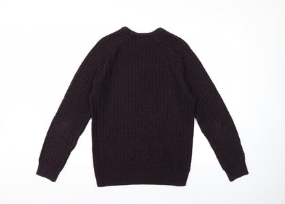 Cedarwood State Mens Red  Knit Pullover Jumper Size M