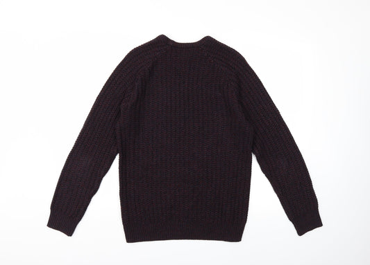 Cedarwood State Mens Red  Knit Pullover Jumper Size M