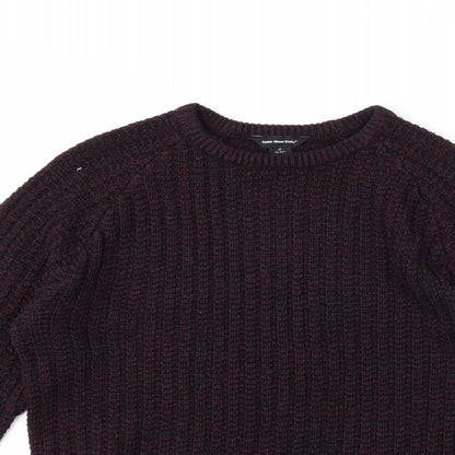 Cedarwood State Mens Red  Knit Pullover Jumper Size M