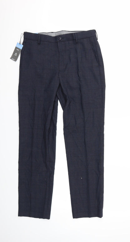 Womens UK Size 32 in Marks and Spencer Regular Fit  Blue Trousers
