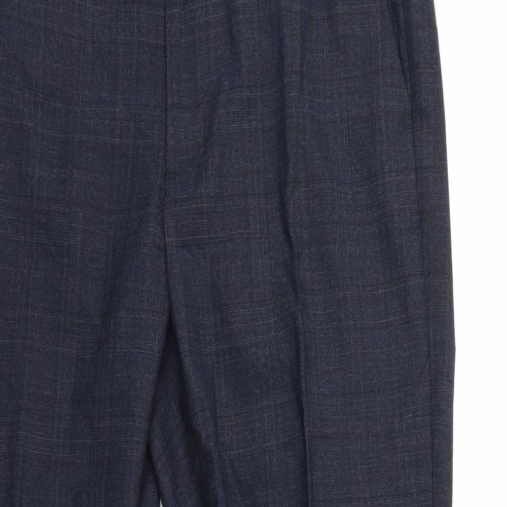 Womens UK Size 32 in Marks and Spencer Regular Fit  Blue Trousers