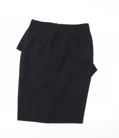 Dorothy Perkins Womens Black   Straight & Pencil Skirt Size 8